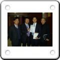 With Chairperson of BellLab J. Kim 